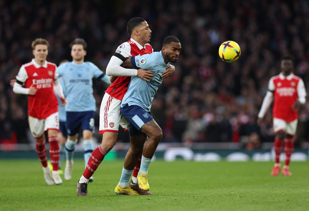 Arsenal: Saliba got "dominated vs Brentford